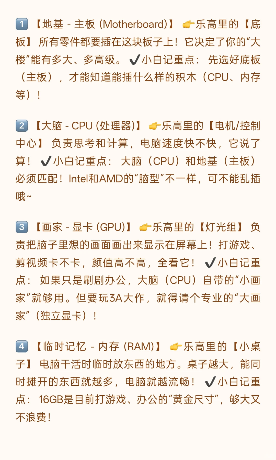 《装机就像搭乐高？一篇看懂各硬件之间的关