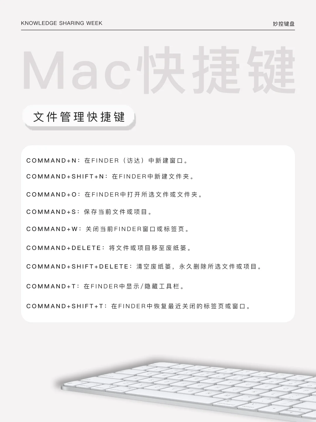 干货-Mac常用快捷键整理｜小白2分钟学会！