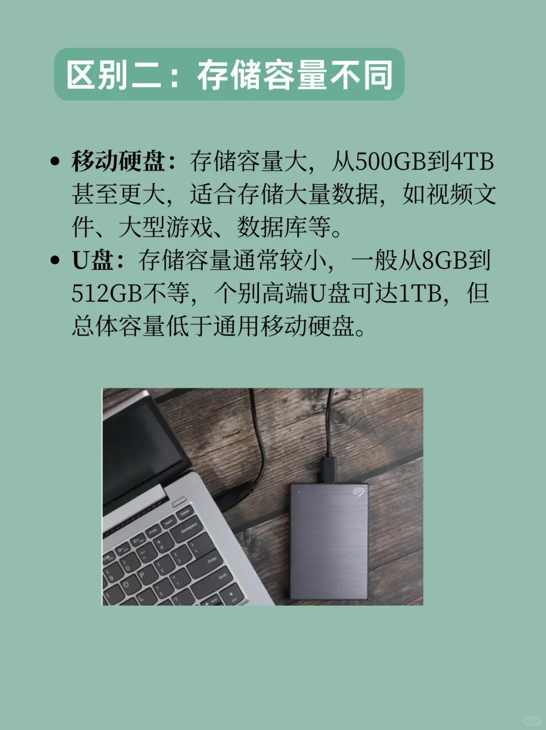 移动硬盘和U盘的区别｜应该怎么选择？