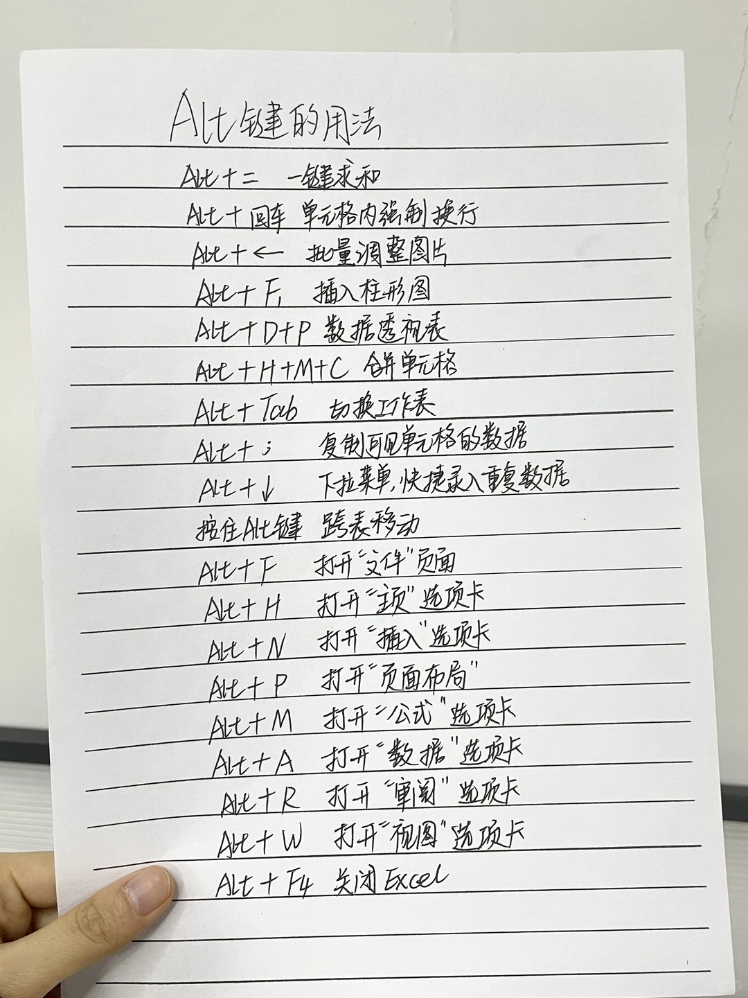 哭了😭终于有人把快捷键一次性说清楚了