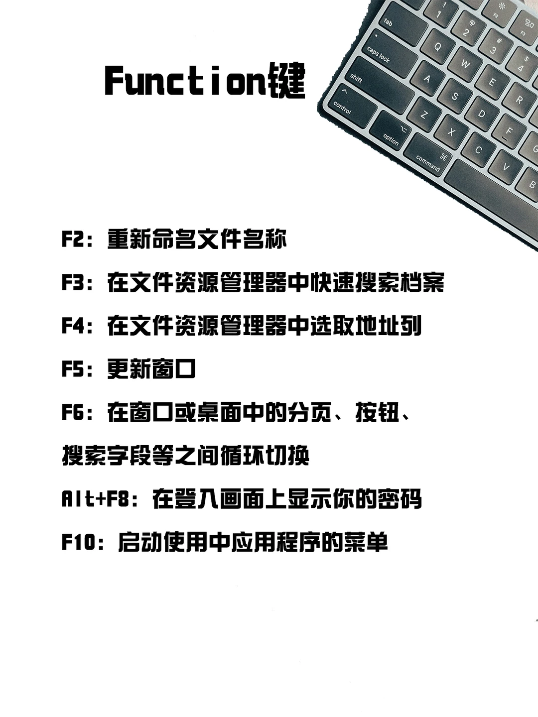 一定要学会的电脑常用快捷键