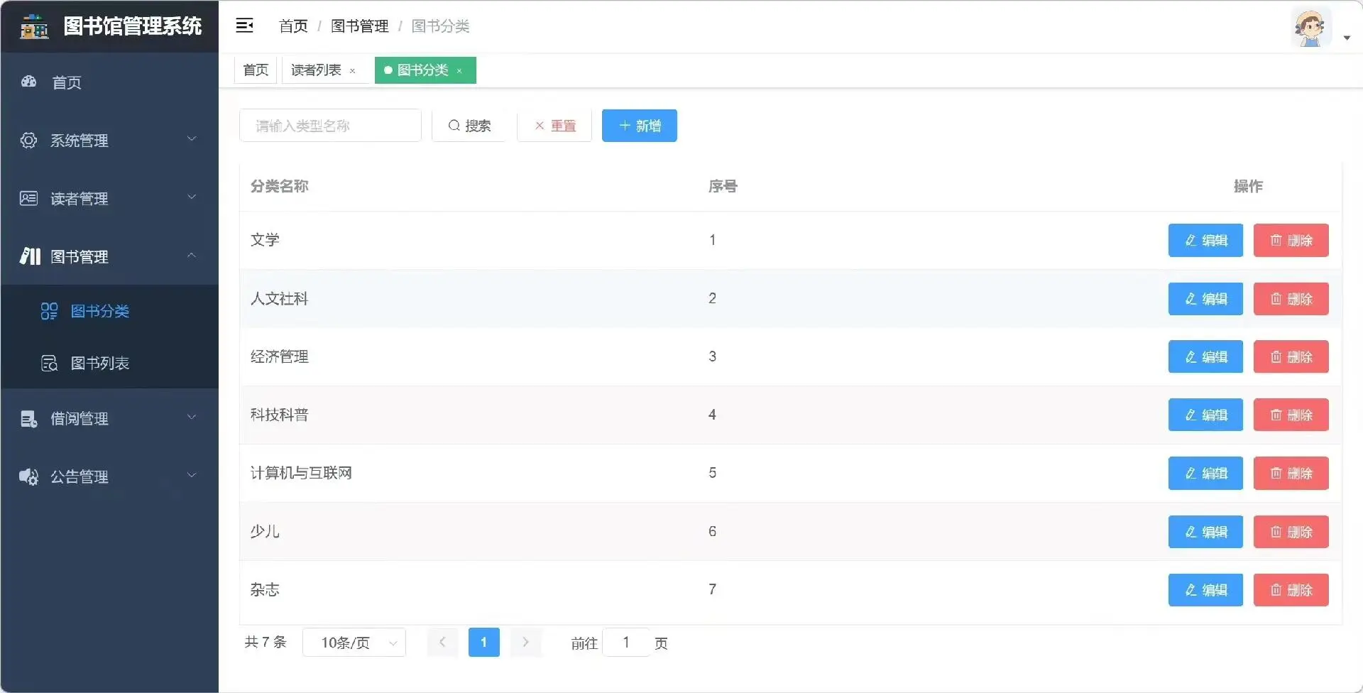 图书管理系统，拿走不谢