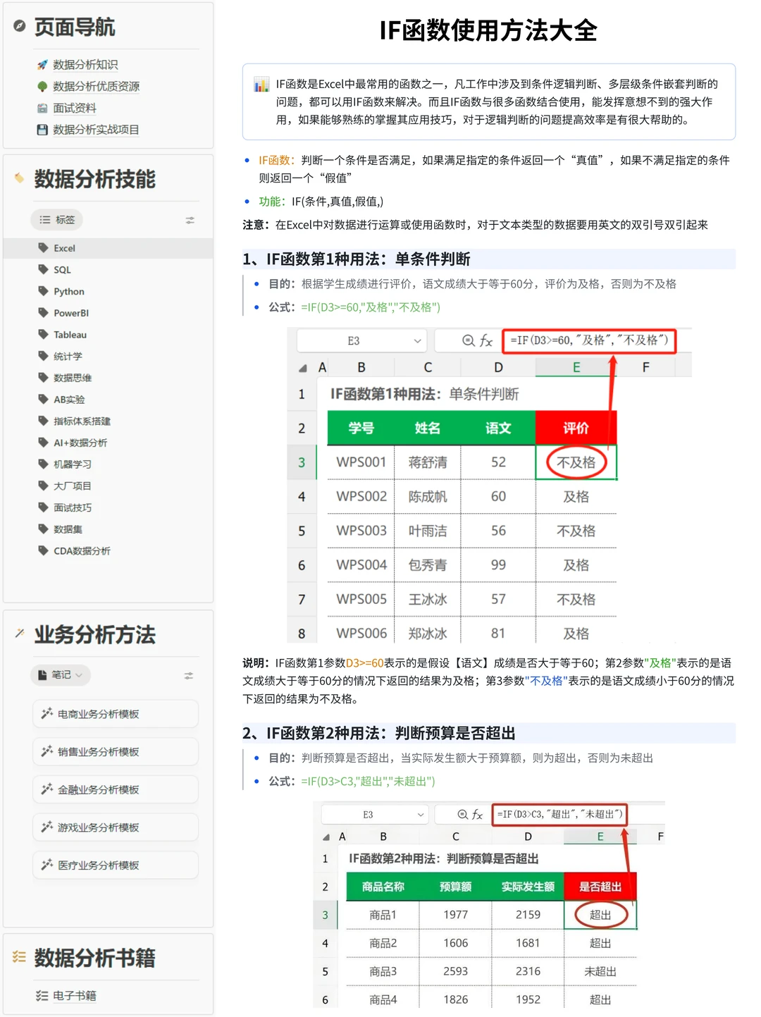 打工人必备的八大Excel常用函数方法教程!