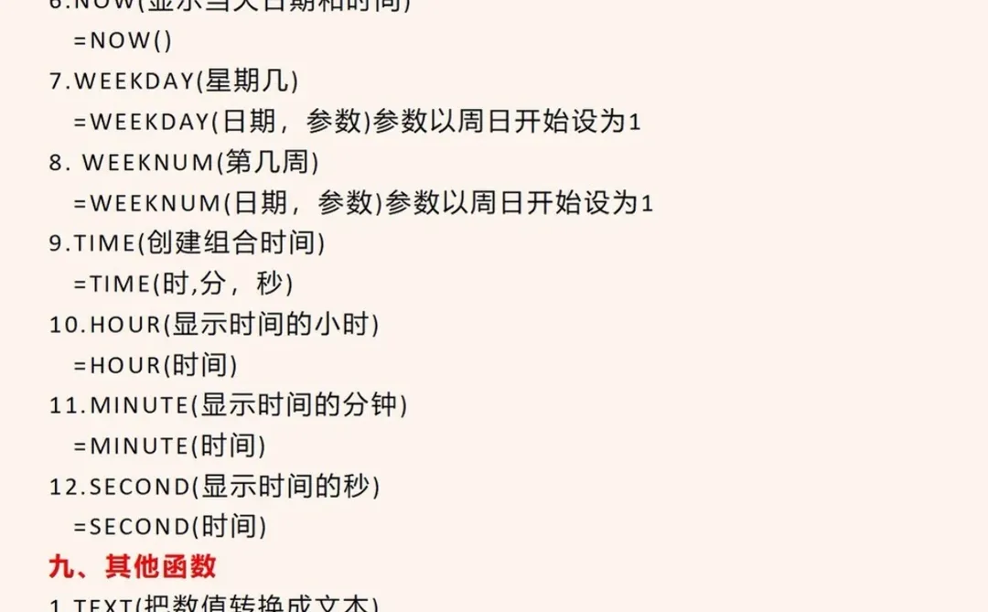 上班无聊写了50个Excel核心函数