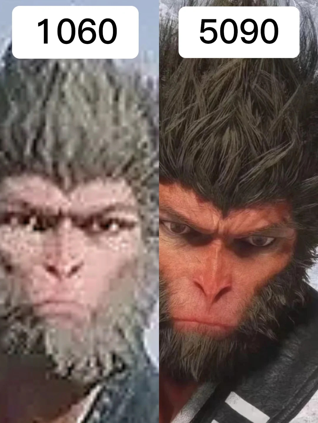 没有对比就没有伤害…玩黑神话还是用高配吧