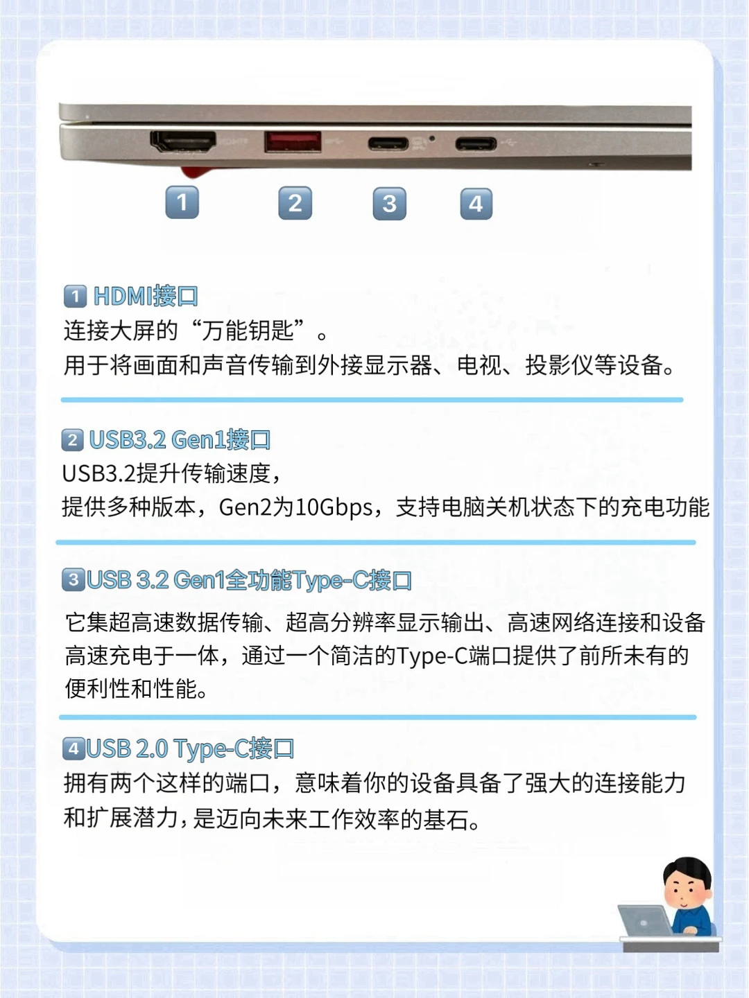 带你了解笔记本电脑接口！