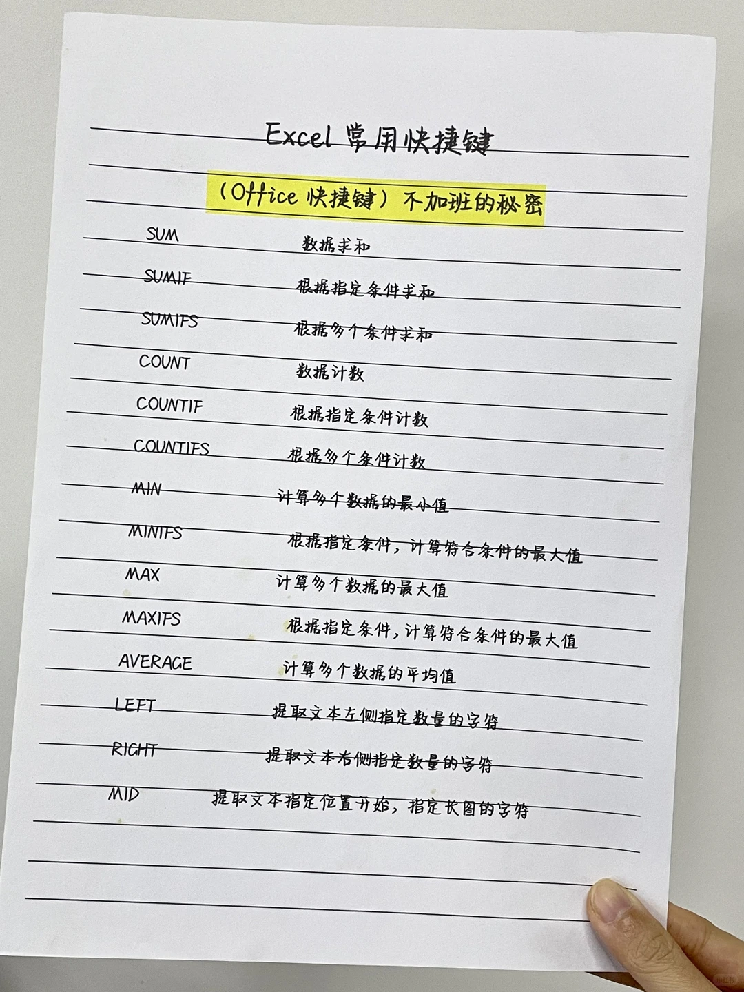 终于有人把Excel快捷键一次性说清楚了