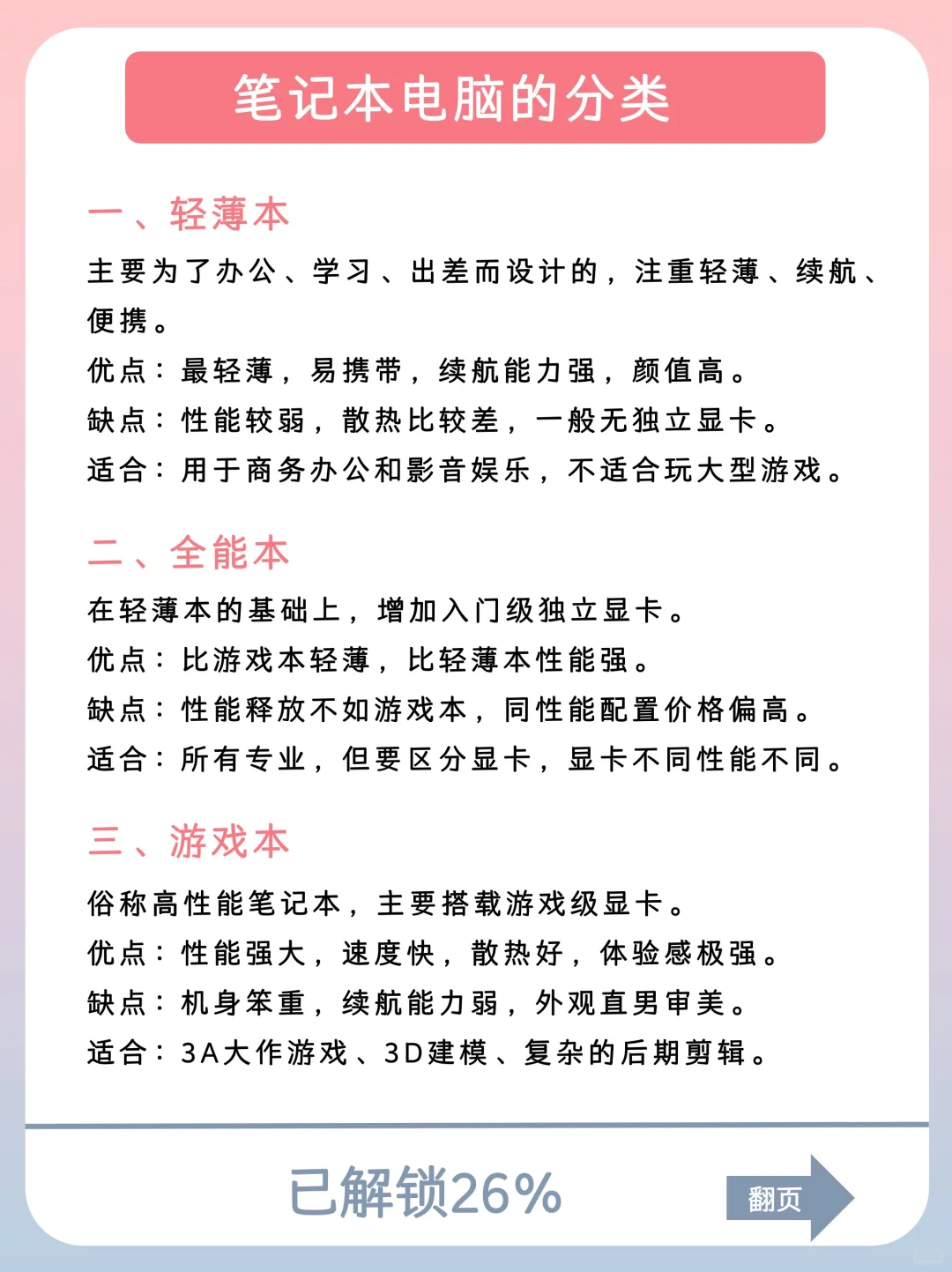 码住❗️一篇讲清楚笔记本电脑怎么选