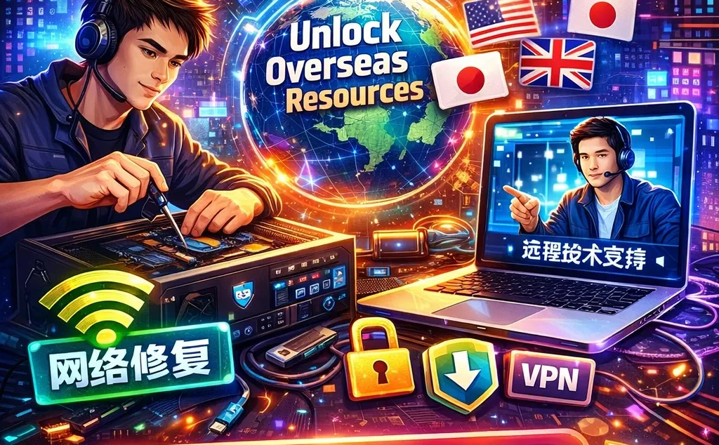 电脑出问题？远程一次搞定