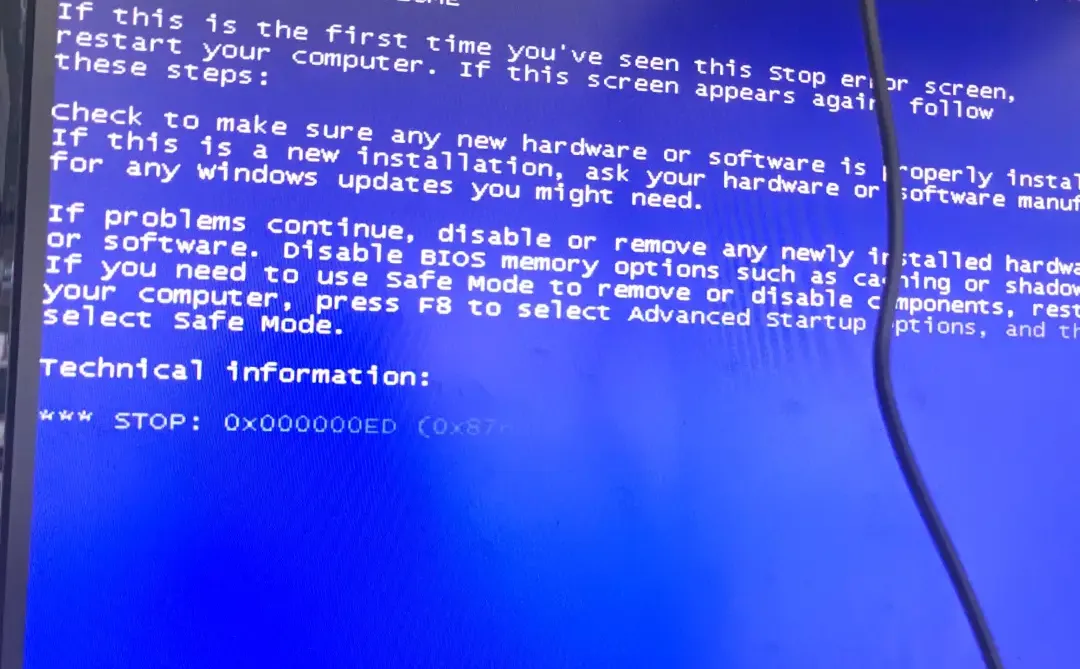 电脑蓝屏报错维修 开机无法引导处理方法