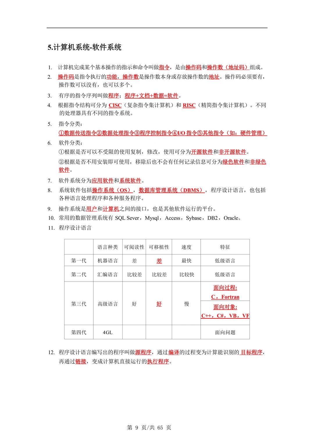 26四川计算机知识点