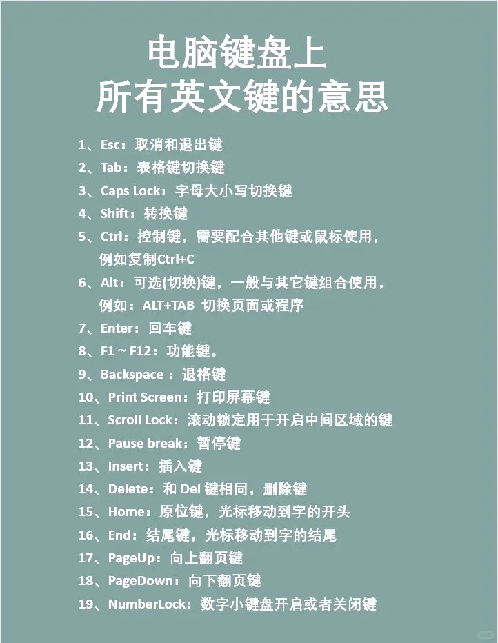 0基础电脑知识，建议收藏