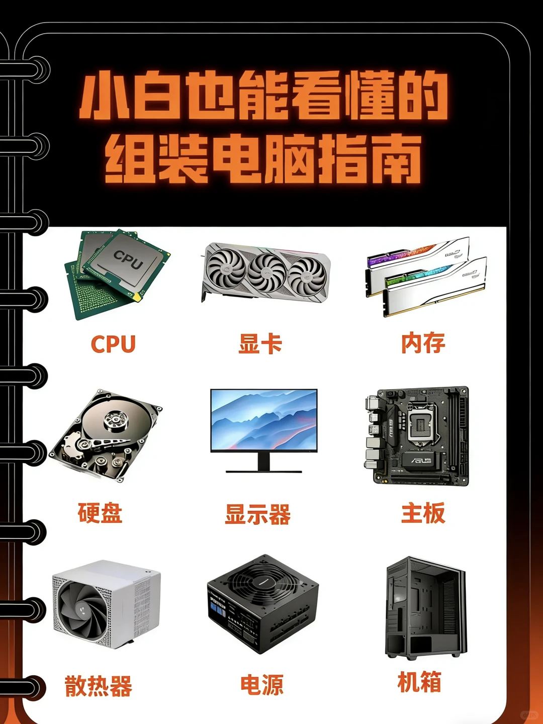 💻小白装机指南｜新手如何组装电脑？