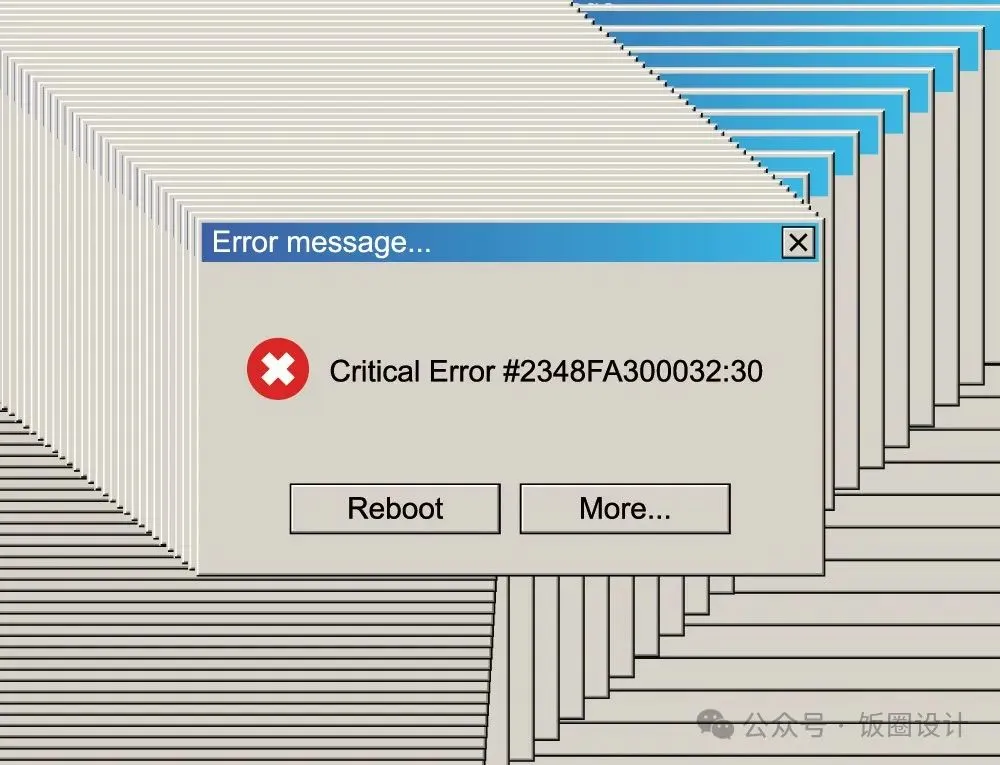 【素材】复古windows98风格窗口提示窗口故障窗口矢量素材合集(EPS)