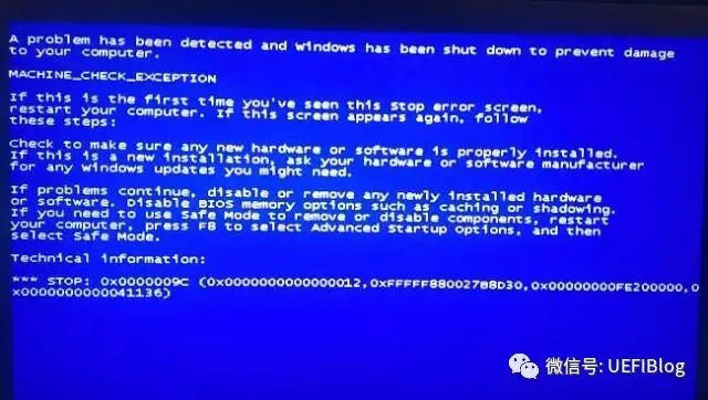计算机硬件出错了会发生什么?