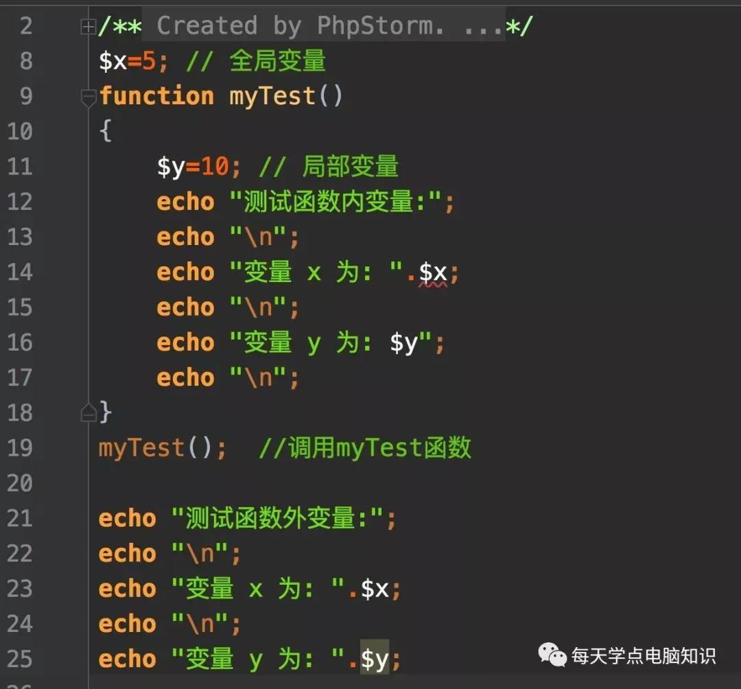 每天学点电脑知识趣味编程系列之变量作用域