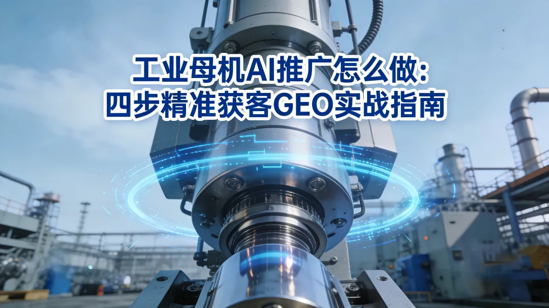 工业母机AI推广怎么做:四步精准获客GEO实战指南