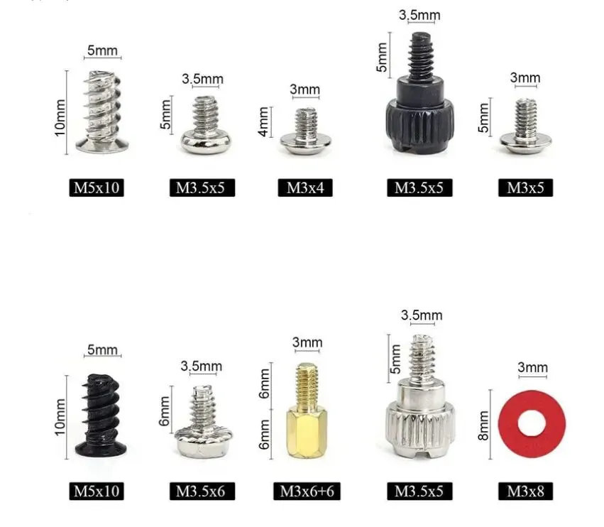 一文看懂!电脑组装时硬件需要对应用什么螺丝