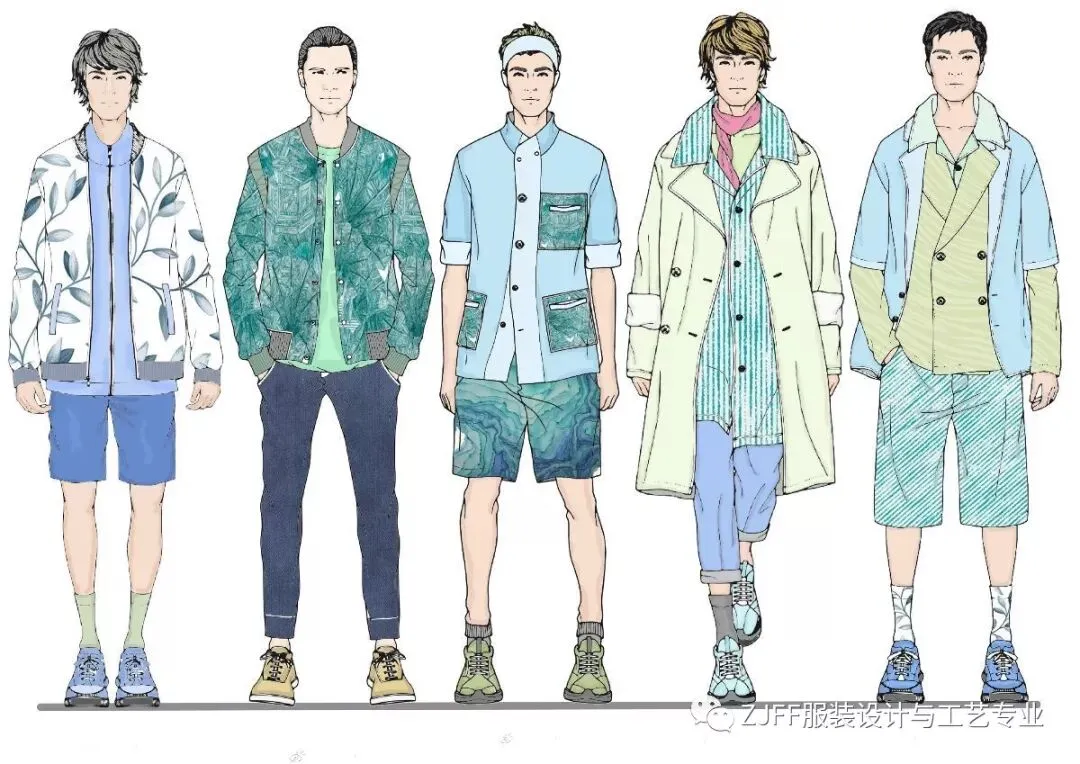 《男装设计》与《电脑绘图技术》 优秀作业展示!