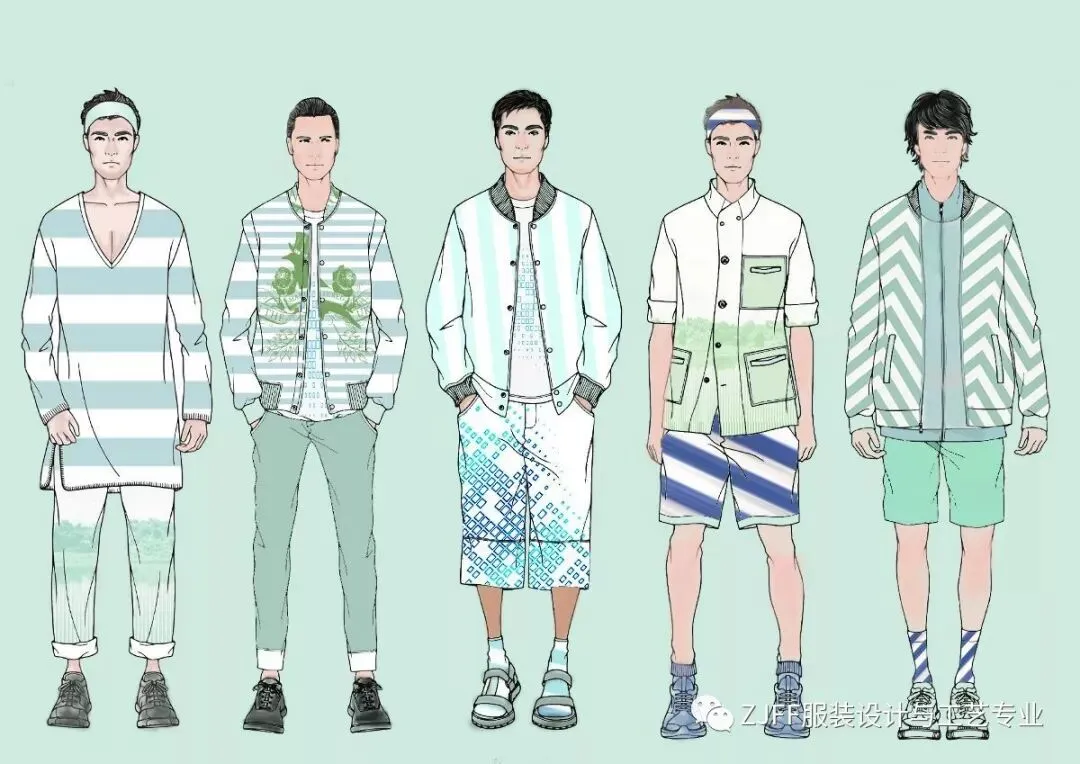 《男装设计》与《电脑绘图技术》 优秀作业展示!