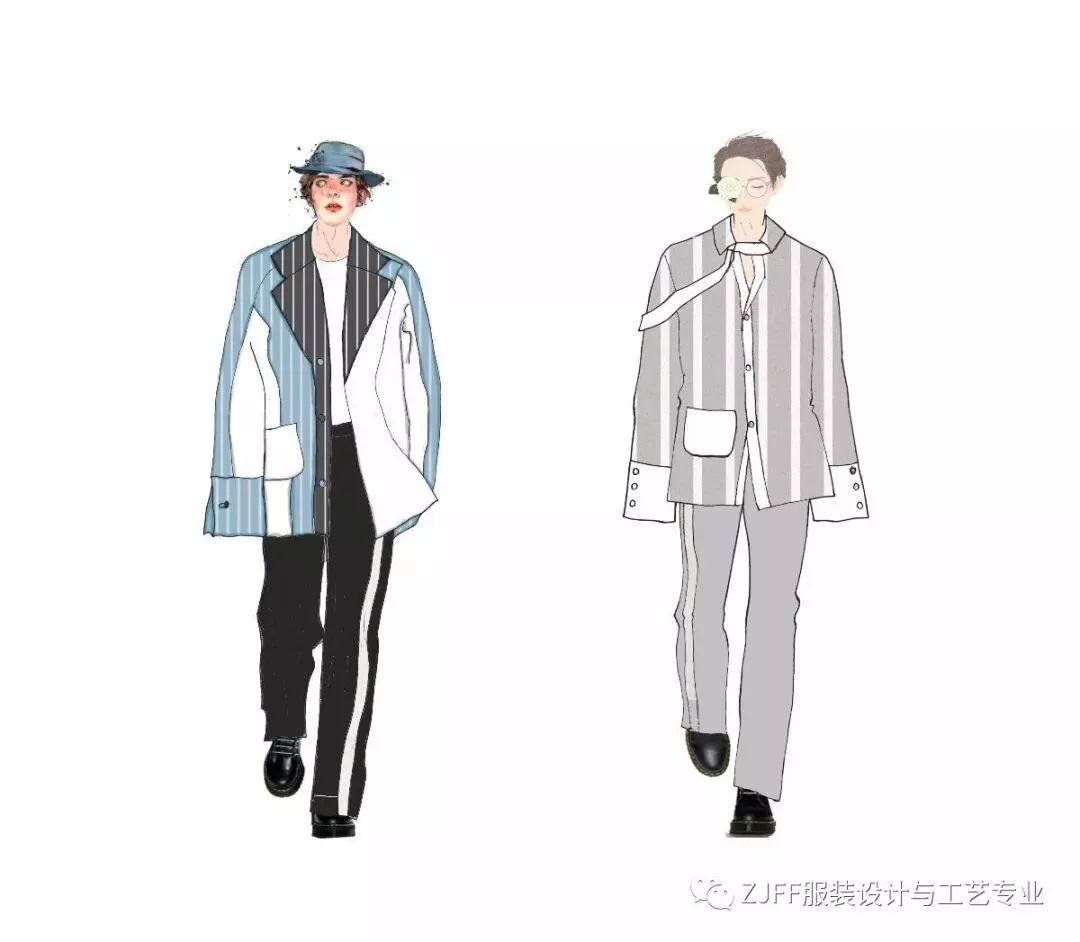 《男装设计》与《电脑绘图技术》 优秀作业展示!