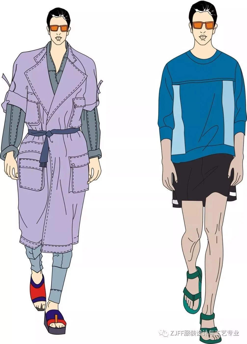 《男装设计》与《电脑绘图技术》 优秀作业展示!