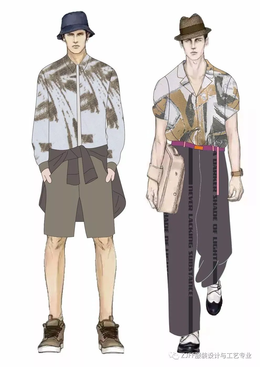 《男装设计》与《电脑绘图技术》 优秀作业展示!