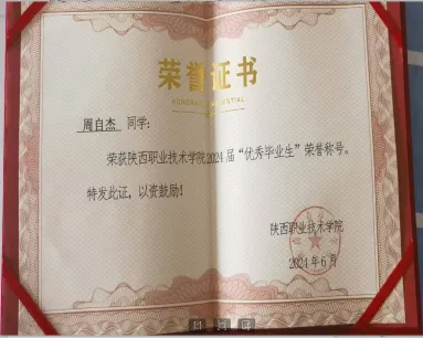 陕西职院计算机网络技术专业优秀毕业生风采