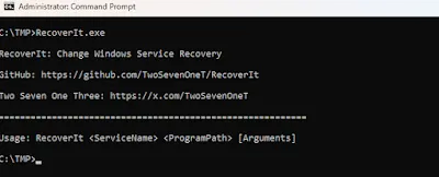 RecoverIt 新工具滥用 Windows 服务故障恢复机制执行恶意载荷