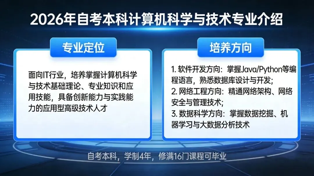 2026自考本科首选!计算机科学与技术全攻略:考公/转行/升职一站搞定