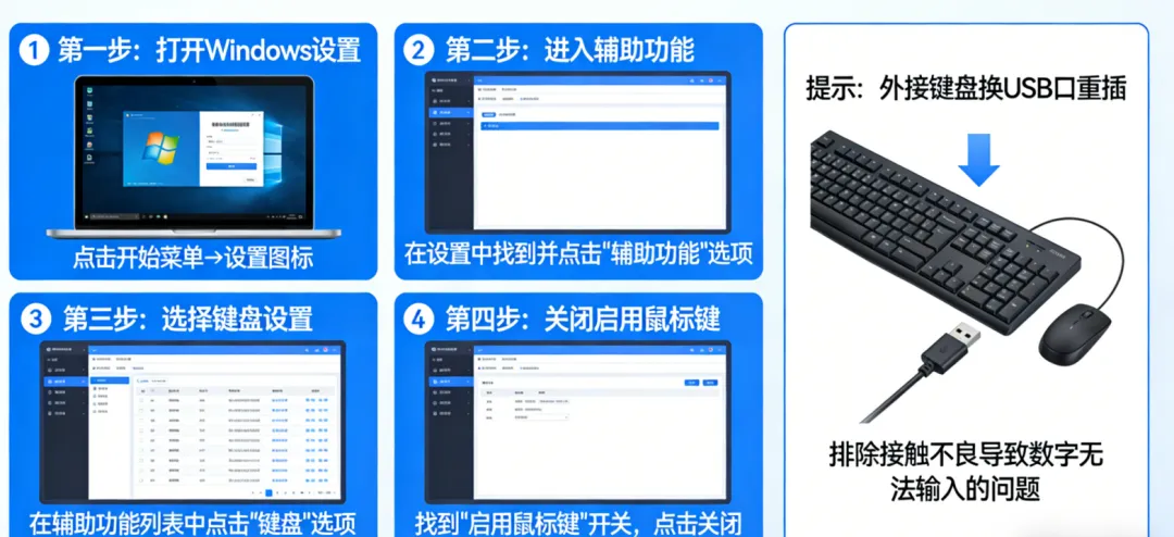 电脑小技巧:小键盘不好用了怎么办?3 步快速修好