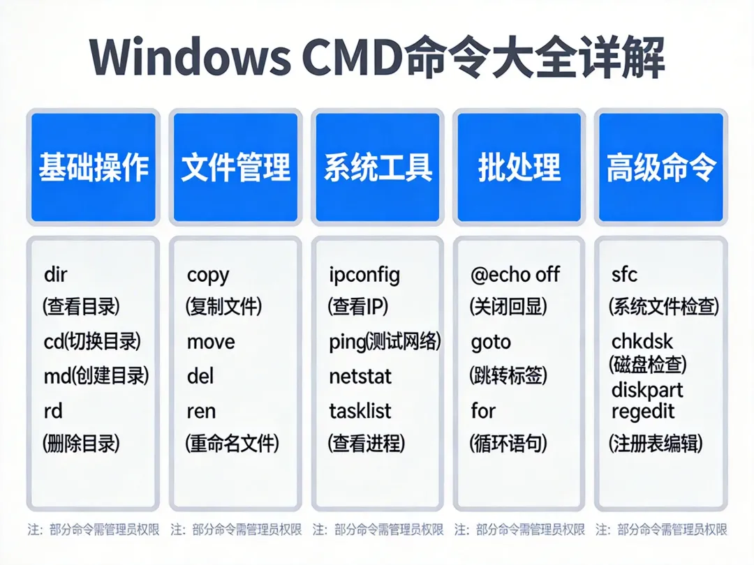 Windows 系统故障排查命令详解