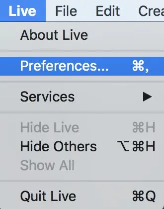 编曲人必须掌握的电脑知识之:偏好设置(Ableton)