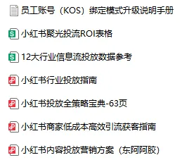 小红书引流获客聚光投流攻略指南合集(58份)