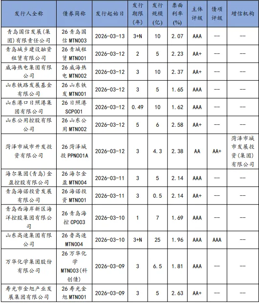 山东债券市场动态