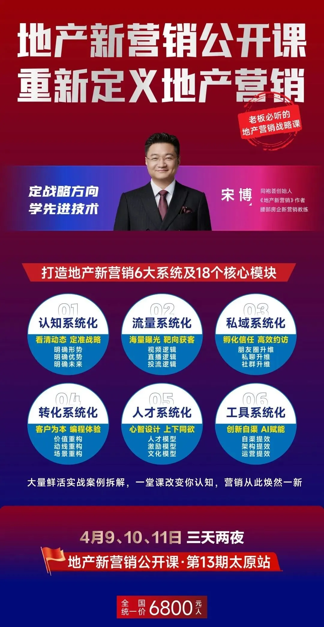 老板的认知,是房企最后的风向标丨地产新营销公开课第13期·太原站,报名开始!