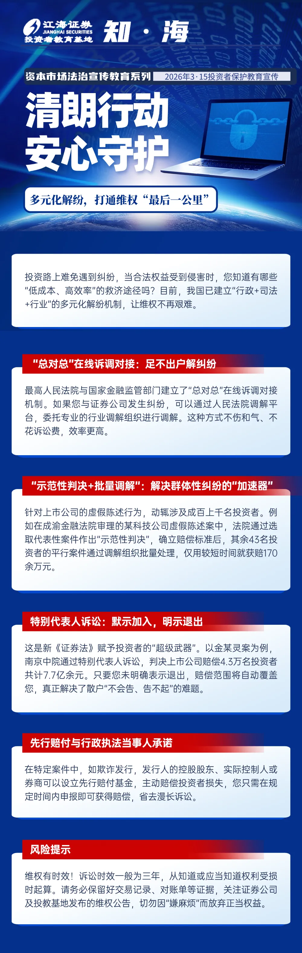 【315】筑牢资本市场法治防线——多元化解纷,打通维权“最后一公里”