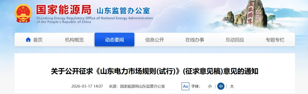 山东电力市场规则:储能可同时参与电能量和辅助服务市场