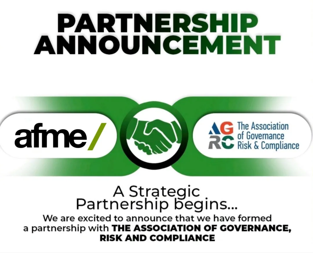 AGRC与欧洲金融市场协会(AFME)达成战略合作伙伴