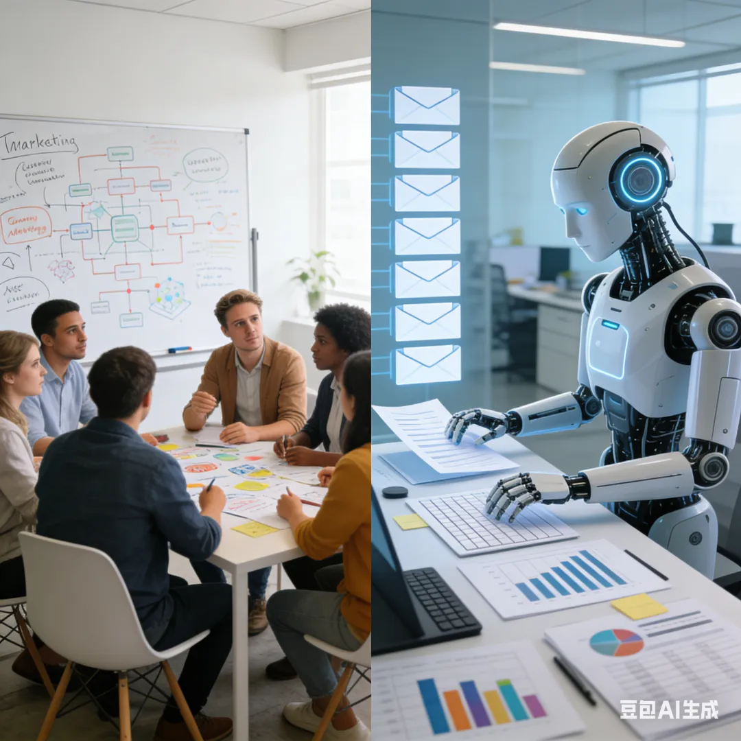 当AI从＂参谋＂变成＂员工＂:营销人的饭碗还稳吗?
