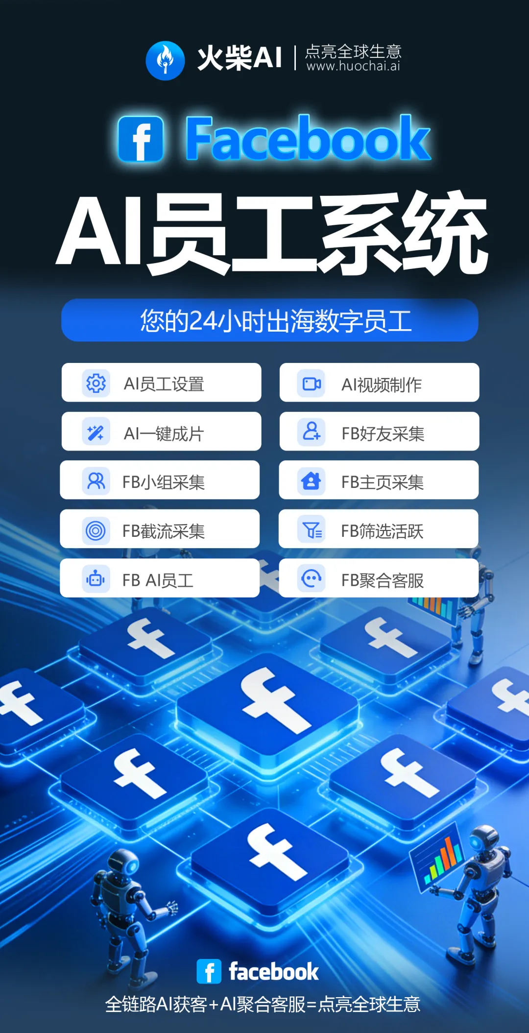 用 AI 重构 Facebook 获客:让 1000 个数字员工 24 小时为你点亮全球生意