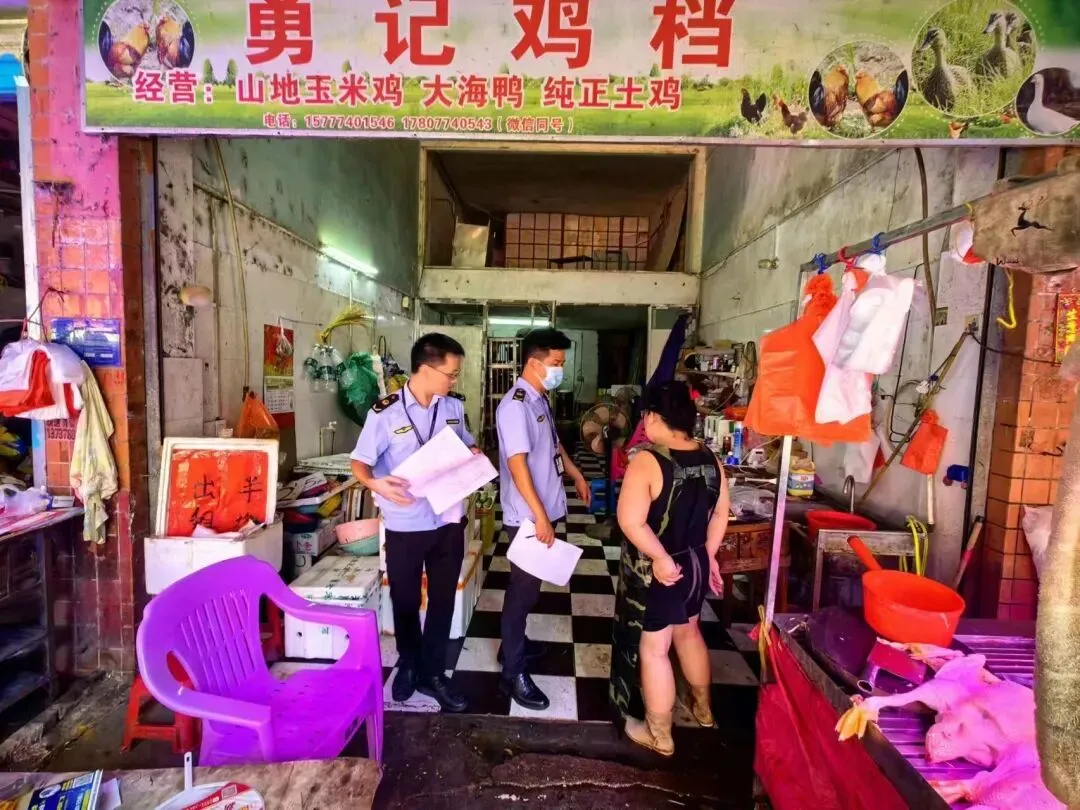 创建全国文明城市长洲区市场局在行动!