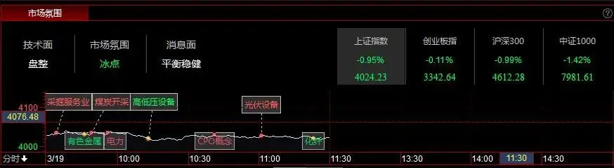 3 月 19 日午盘市场全景解读
