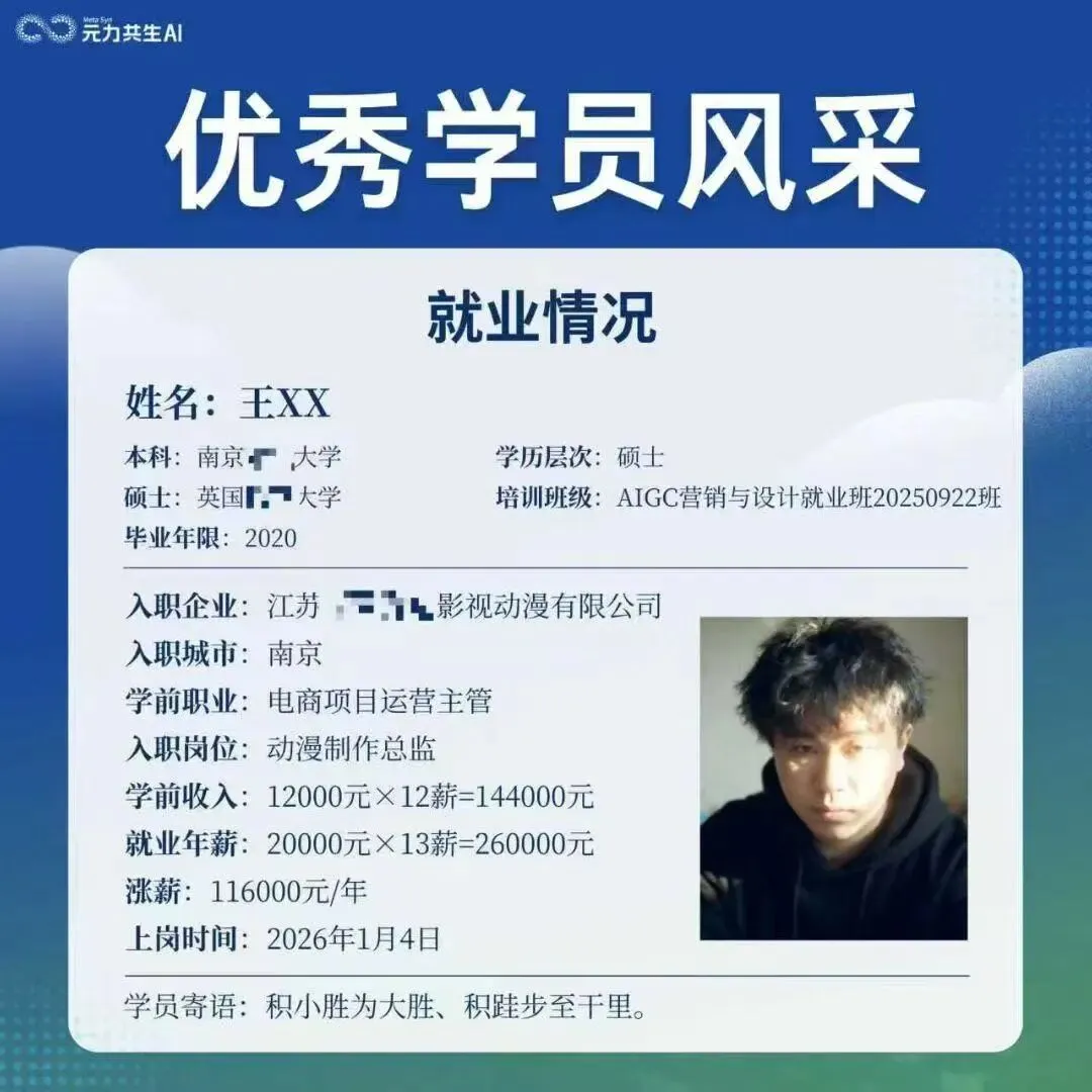 AIGC设计+营销+新媒体保就业班招生简章