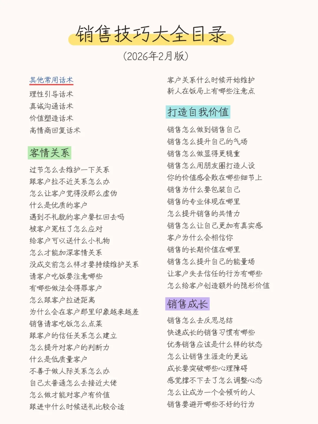 客户最讨厌的五类销售:1、平时不联系,月底狂轰滥炸;2、吹牛没依据;3、无脑骚扰群发;4、只会背话术;5、话术套路多