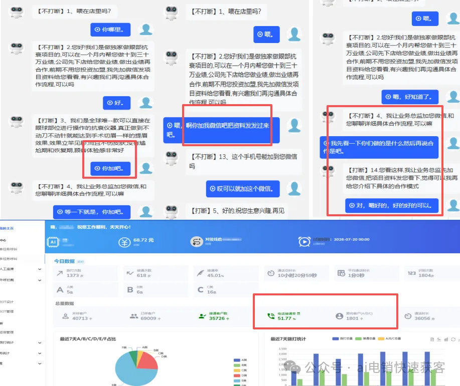 AI电话机器人,各行业批量外呼获客专用
