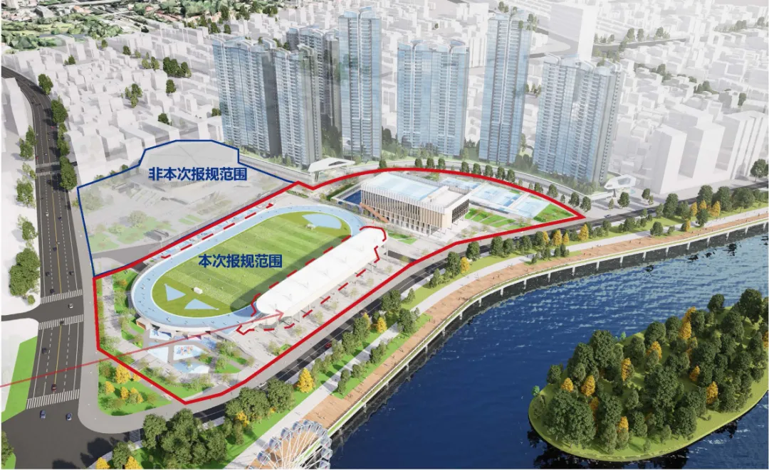 滨江首府旧营销中心已拆除,体育场火热建设中,茂名体育中心将大变身!