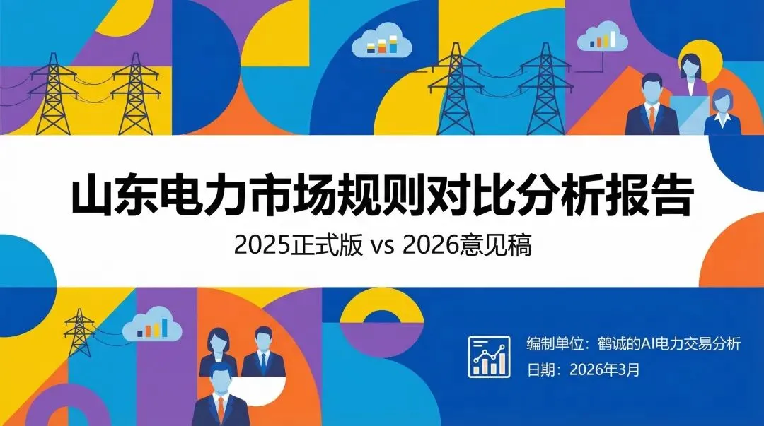 【一文图解】山东电力市场2026年3月征求意见稿对比