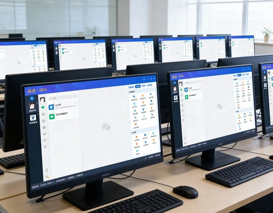 【易客RPA】微信营销自动化系统,微信数字员工